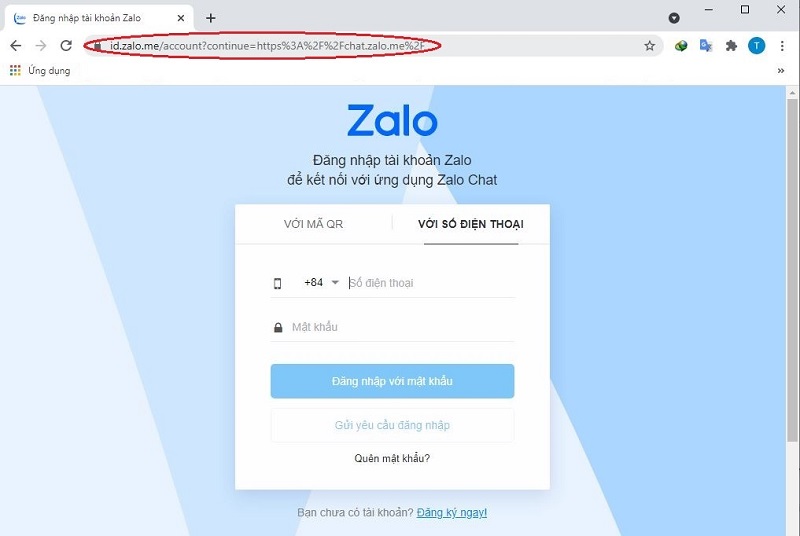 Đăng nhập Zalo trên máy tính bằng Zalo web 