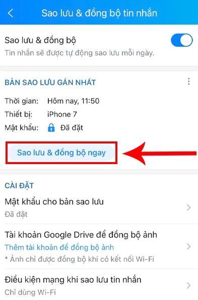 Cách để khôi phục tin nhắn Zalo trên điện thoại Android