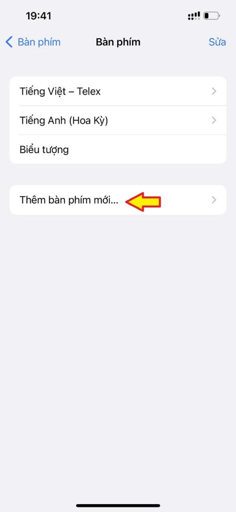 Cách bật lại bàn phím tiếng Việt trên điện thoại iPhone