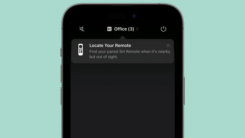 Locate Siri Remote